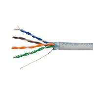 SAFIRE FTP5E-300 Cable FTP - Categoría 5E - Rollo de 305 metros - Cubierta color gris - Diámetro 5.5 mm - Compatible con Baluns