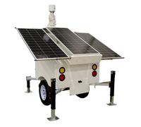 SAFIRE SF-CCTVTRAILERPR07-2520WH Trailer de alimentación autónoma para CCTV - Panel solar de 3x120W - Batería Litio LiFePo 2520