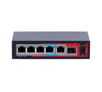 SAFIRE SF-POE-EXT0604-GF-60 Safire Indoor POE extender Switch - Amplía alcance alimentación POE - 4 puertos PoE + 1 Uplink RJ45