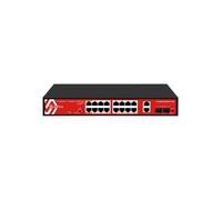 SAFIRE SF-SW2016HIPOE-GF-300 Safire Switch Hi-PoE - 16 GE-Ports PoE + 2 SFP + 2 RJ45 - Gigabit-Portgeschwindigkeit 10/100/100