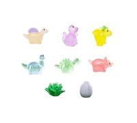 SAFITOYA Dijes de dinosaurio para zapatos, pines de resina 3D que brillan en la oscuridad, recuerdos de fiesta para niños, decoraciones de zuecos, S, Resina, No es una piedra preciosa