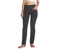 Safort Pantalones de 71 cm / 76 cm / 81 cm / 86 cm para Yoga, Pierna Recta, Tiro Alto/Regular, Cuatro Bolsillos, UPF50+, Gris, M