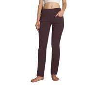 SAFORT Soft - Pantalón de Yoga para Mujer, Rojo Opaco, 4 Bolsillos, L