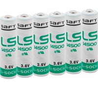 Saft LS 14500 3,6v Lithium Pack de 6, Blanco