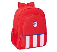 Safta ATLÉTICO DE MADRID - Mochila Escolar Niño, Mochila Infantil, Adaptable a Carro, Ideal para Niños en Edad Escolar, Cómoda y Versátil, Calidad y Resistencia, 32x12x38 cm, Color Rojo