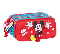 Portatodo Escolar MICKEY MOUSE Fantastic, Triple Cremallera Grande Adaptable