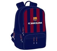 Safta F.C. BARCELONA - Mochila para Pádel, Mochila de Deporte, Ideal para Diferentes Edades, Cómoda y Versátil, Calidad y Resistencia, 30x17x42 cm, Color Azul marino/granate