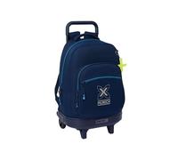 Safta MUNICH NAUTIC - Mochila Grande con Ruedas, Compacta, Extraíble, Ideal para Niños de Diferentes Edades, Cómoda y Versátil, Calidad y Resistencia, 33x22x45 cm, Color Azul Marino