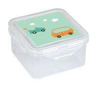 Safta M916 Preescolar Coches-Fiambrera, Portatodo, Porta Comida, Calidad y Máxima Resistencia, Recreo, 13x13x7.5, Color Verde Agua, Unisex niños, Estándar
