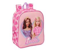 Safta BARBIE LOVE - Mochila Infantil, Mochila Niño, Mochila Escolar, Adaptable a Carro, Ideal para Guardería, Cómoda y Versátil, Calidad y Resistencia, 22x10x27 cm, Color Rosa