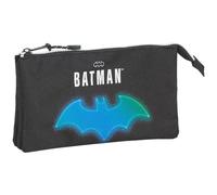 Safta Portatodo Triple de Batman Bat-Tech, 220x30x120 mm, Negro