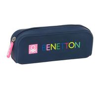 Safta Benetton DAMERO - Portatodo Cuadrado Silicona, Estuche Infantil, Estuche Niño, Ideal para Niños en Edad Escolar, Cómodo y Versátil, Calidad y Resistencia, 18.5x5.5x7.5 cm