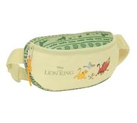 Safta MUFASA - Riñonera Infantil Niño, Ideal para Jóvenes y Niños de Diferentes Edades, Cómoda y Versátil, Calidad y Resistencia, 23x9x14 cm, Color Verde/Beige