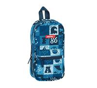 Safta 442029747, Estuche Escolar Unisex Niños, Azul(blue Vibes), M