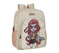 Safta 612162Y640 Mochila Escolar Junior de Catrinas Maya, 320x120x380mm, Beige/Marrón Claro