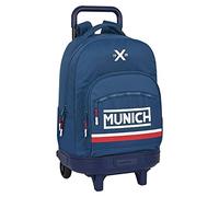Safta-612200918 Mochila Gde. C/Ruedas Compact Ext.Simple Munich Soon 33X45X22Cm, Multicolor, Estándar (612200918)