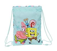 safta-612291855 Saco Plano Junior Bob Esponja Stay Positive 26X34X1Cm, Multicolor, 26x1x34 cm (612291855)