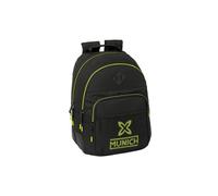 Safta MUNICH BEAT - Mochila Escolar Infantil, Ideal para Niños de Diferentes Edades, Cómoda y Versátil, Calidad y Resistencia, 32x15x42 cm, Color Negro