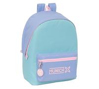 Safta MUNICH MELLOW - Mochila para Portátil 15.6" y USB, Ideal para Jóvenes de Diferentes Edades, Tejido Reciclado, Cómoda y Versátil, Calidad y Resistencia, 31x18x44 cm