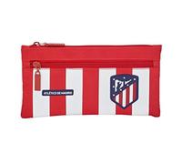 Safta 811958029, Atlético Madrid Portatodo Doble Unisex niños, Rojo/Blanco/Azul, 22x11
