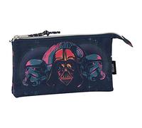 safta 812001744 Estuche portatodo Triple Escolar Star Wars, Multicolor