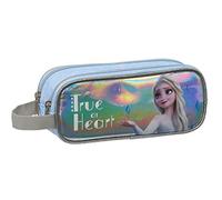 Safta 812015513 Estuche portatodo Doble 2 Cremalleras Escolar Frozen II