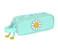 Safta-812281746 Portatodo Doble Smiley World Summer Fun 21X8X6Cm, Multicolor, Estándar (812281513)