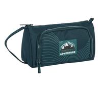 Safta ADVENTURE - Portatodo con Bolsillo Desplegable Lleno, Estuche Infantil, Estuche Niño, Ideal para Niños en Edad Escolar, Cómodo y Versátil, Calidad y Resistencia, 20x8.5x11 cm, Color