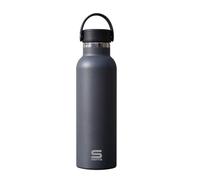 SAFTA ANTRACITA - Botella Termo, Botella de Agua, Acero Inoxidable, Doble Aislamiento, 12h de Bebida Caliente y 24h de Bebida Fría, 7.3x25 cm, 600 ml