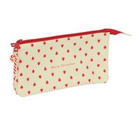 ARBOLITOS MERRY XMAS - Portatodo Triple, Estuche Infantil, Estuche Niño, Ideal para Niños en Edad Escolar, Cómodo y Versátil, Calidad y Resistencia, 22x3x12 cm