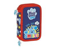 Safta Articulo, Plumier Doble Pqño 28 Pcs Blues Clues Unisex niños, Multicolor, M