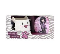 Safta – Set de taza y posavasos Gorjuss Ruby Wild – Unisex para niños, Multicolor, Talla M