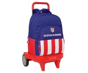 Safta ATLÉTICO DE MADRID - Mochila Grande con Ruedas, Compact Evolución, Extraíble, Ideal para Niños de Diferentes Edades, Cómoda y Versátil, Calidad y Resistencia, 33x22x45 cm