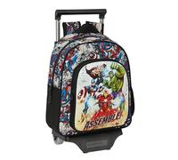 Safta AVENGERS FOREVER - Mochila Infantil con Carro 705, Ideal para Niños de Diferentes Edades, Cómoda y Versátil, Calidad y Resistencia, 27x10x33 cm, Multicolor