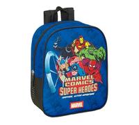 Safta AVENGERS - Mochila Infantil, Mochila Niño, Mochila Escolar, Adaptable a Carro, Ideal para Guardería, Cómoda y Versátil, Calidad y Resistencia, 22x10x27 cm