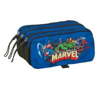 Avengers - Portatodo Triple Big, Estuche Infantil, Estuche Niño, Ideal para Niños en Edad Escolar, Cómodo y Versátil, Calidad y Resistencia, 21.5x8x10 cm