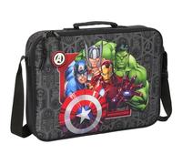Safta AVENGERS VENDETTA - Cartera Extraescolares, Maletín Portatodo, Bandolera, Cómoda y Versátil, Calidad y Resistencia, 38x6x28 cm