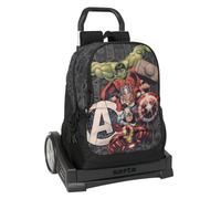 Safta AVENGERS VENDETTA - Mochila Escolar, Espalda Ergonómica, con Carro Evolution, Ideal para Niños de Diferentes Edades, Cómoda y Versátil, Calidad y Resistencia, 32x16x44 cm