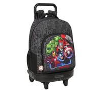Safta Avengers Vendetta - Mochila Grande con Ruedas, Compacta, Extraíble, Ideal para Niños de Diferentes Edades, Cómoda y Versátil, Calidad y Resistencia, 33x22x45 cm
