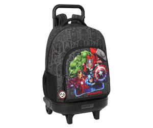 Safta Avengers Vendetta - Mochila Grande con Ruedas, Compacta, Extraíble, Ideal para Niños de Diferentes Edades, Cómoda y Versátil, Calidad y Resistencia, 33x22x45 cm