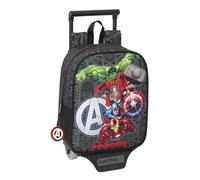 Safta AVENGERS VENDETTA - Mochila Guardería con Carro, Ideal para Niños de Diferentes Edades, Cómoda y Versátil, Calidad y Resistencia, 22x10x27 cm