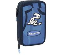 Safta EL NIÑO Bahia - Estuche Escolar Niño, Estuche con Colores, con 28 Útiles Incluidos, Ideal para Niños de 5 a 14 Años, Cómodo y Versátil, Calidad y Resistencia, 12.5x4x19.5 cm, Color Azul
