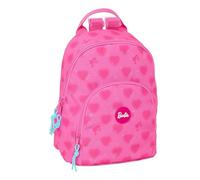 Safta BARBIE CORAZONES - Mini Mochila para Uso Diario, Ideal para Niños de Diferentes Edades, Cómoda y Versátil, Calidad y Resistencia, 25x13x30 cm