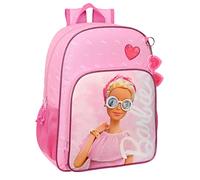 Safta BARBIE GIRL - Mochila Escolar Niño, Mochila Niño, Mochila Infantil, Adaptable a Carro, Ideal para Niños de 5 a 14 Años, Cómoda y Versátil, Calidad y Resistencia, 33x14x42 cm, Color Rosa