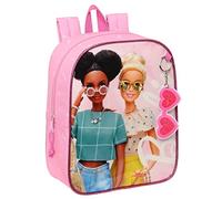 Safta BARBIE GIRL - Mochila Infantil, Mochila Niño, Mochila Escolar, Adaptable a Carro, Ideal para Guardería, Cómoda y Versátil, Calidad y Resistencia, 22x10x27 cm, Color Rosa