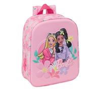 BARBIE - Mochila de Guardería 3D, Fácil Limpieza, Ideal para Niños de Diferentes Edades, Cómoda y Versátil, Calidad y Resistencia, 22x10x27 cm