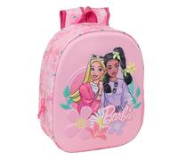 BARBIE - Mochila Escolar, con Diseño 3D, Ideal para Niños de Diferentes Edades, Cómoda y Versátil, Calidad y Resistencia, 27x10x33 cm