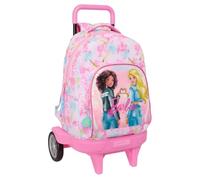 Safta Barbie Painterly - Mochila Grande con Ruedas, Compact Evolución, Extraíble, Ideal para Niños de Diferentes Edades, Cómoda y Versátil, Calidad y Resistencia, 33x22x45 cm