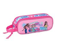 BARBIE - Portatodo Doble Niño, Estuche Infantil, Estuche Niño, Ideal para Niños en Edad Escolar, Cómodo y Versátil, Calidad y Resistencia, 21x6x8 cm