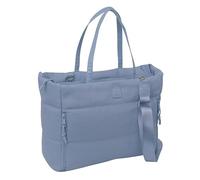 SAFTA BASIC AZUL AZAFATA - Bolso para Portátil 14.1'' con Bolsillo, Mochila, Ideal para Niños de Diferentes Edades, Cómodo y Versátil, Calidad y Resistencia, 54x17x31 cm